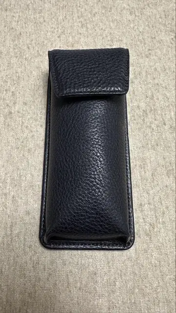 츠치야 가방 가죽 안경 케이스 네이비 가죽제품
