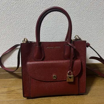 MICHAEL KORS 버건디 숄더백