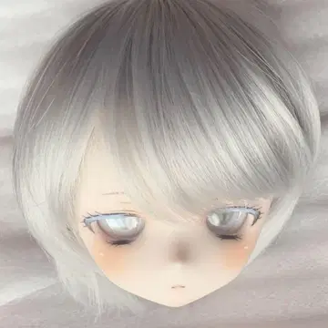 DDH-01 커스텀 헤드 세미 화이트 스킨 아이 가발 MDD DD
