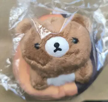 리락쿠마 미스터도넛 차이로이코구마 걸이 봉제 인형