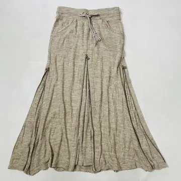 00s Y2K goa 기믹 지퍼 플레어 스커트 슬라이더 스커트