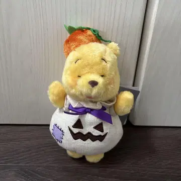 디즈니 스토어 할로윈 분장 푸우 봉제 인형 키체인