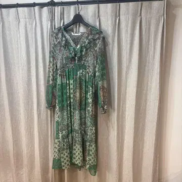 Zara 패치워크 롱 원피스