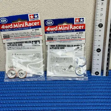 미니 사륜구동 19mm 플라스틱 링 부착 알루미늄 베어링 롤러 세트