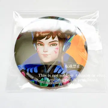 새상품 일본 공식 정품 Overwatch2 캔뱃지 D.Va 오버워치