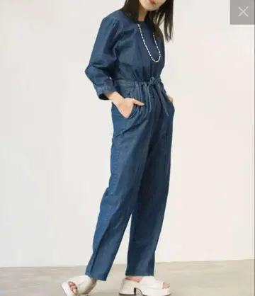 Kastane 백(BACK) 트임 데님 올인원