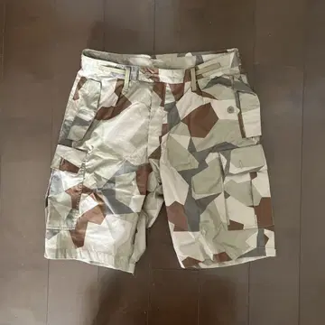 카모플라쥬 카고 숏팬츠