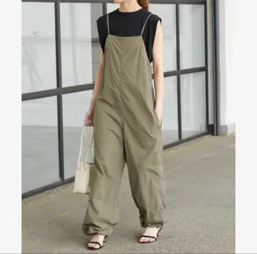 24SS Spick & Span 나일론 옥스 콤비네존