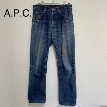 A.P.C. 아페쎄 스트레이트 데님 청바지 적청 일본제