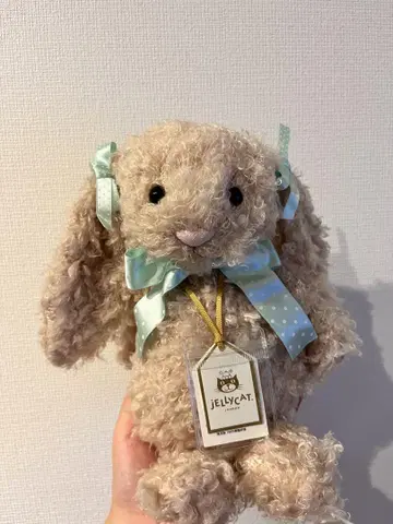 jellycat curly bunny medium size