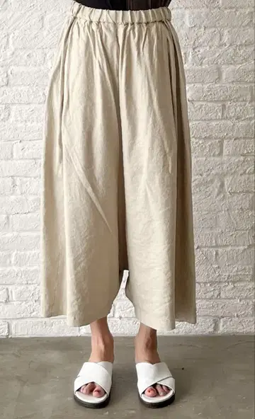 파드칼레 린넨레이온 스트레치 사루엘 팬츠