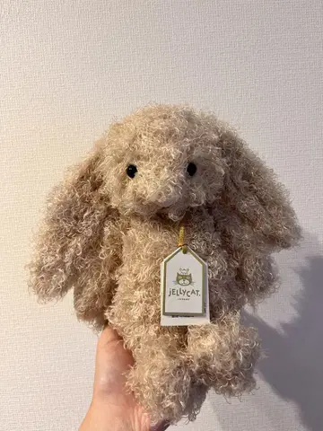 jellycat curly bunny medium size