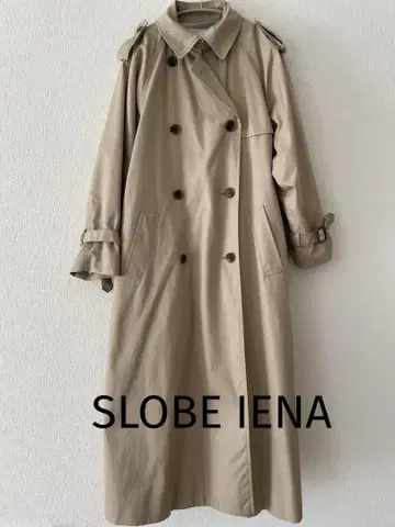 SLOBE IENA 베이지 트렌치코트 더블 브레스트