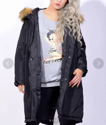 babyShoop 백슬릿 충전솜 롱 자켓