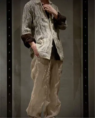 25ss airei MEN METAL SILK BLAZER WOVEN