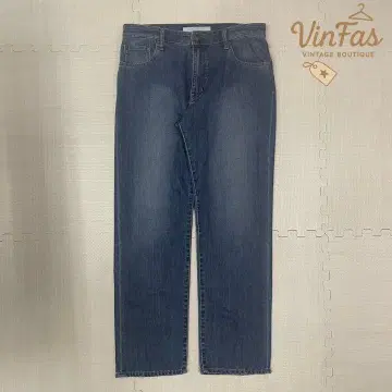 빈티지 캐주얼 스트레이트 데님 팬츠