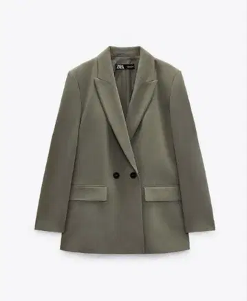 ZARA 오버 사이즈 블레이저 카키 S 사이즈