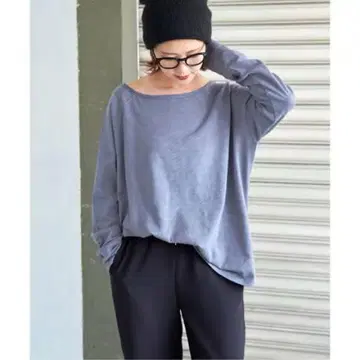 Spick&Span 코튼 슬라브 크루넥 풀오버