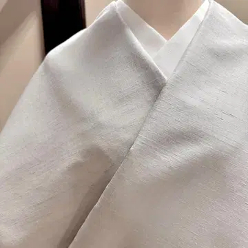 기모노 본장 쿠메지마 츠무기 수직 유나 염색 무지 6625