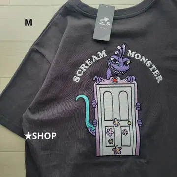 디즈니 픽사 몬스터 주식회사 랜달 자수 반팔 티셔츠 M