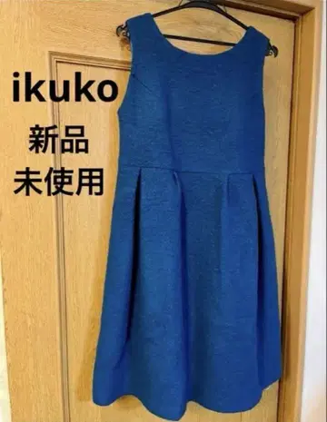 [미사용 새상품] ikuko 원피스 스커트 점프 스커트 풍성한 귀여움