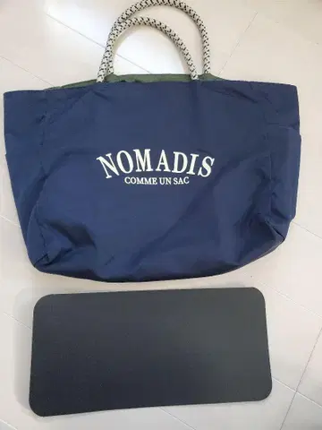 NOMADIS 리버서블 토트백 깔창 포함 네이비 x 카키