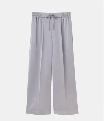 플라스테 PLST 새틴 이지 와이드 팬츠 그레이 XS 새상품급