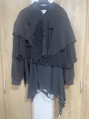 doublet 25aw phantom frayed hoodie