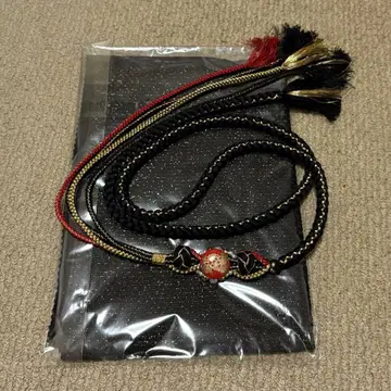 허리띠 & 오비 장식 천 세트 (BLACK)