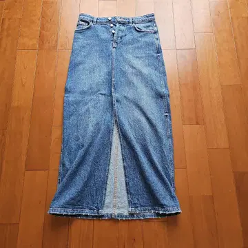 ZARA 슬릿 데님 롱 스커트