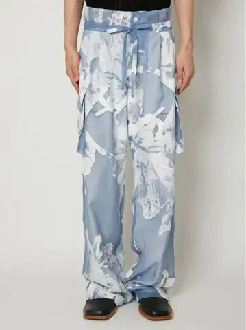 새상품급 taakk TRANSPARENT FLOWER 팬츠