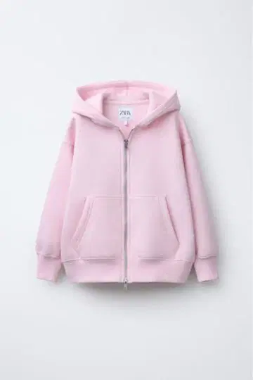 초레어! ZARA 후드티 후디 더블 지퍼 핑크 크롭 y2k
