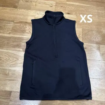 랄프 로렌 골프 하프 지퍼 베스트 블랙 여성용 XS