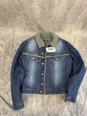 D&G 돌체앤가바나 보아 데님 자켓 이탈리아제