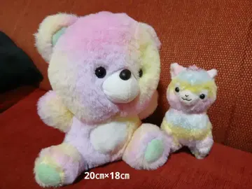 새상품 파스텔 컬러 봉제 인형 세트 레인보우