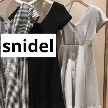 원피스 반팔 무지 snidel 스나이델 여성용 봄 여름 가을 프리