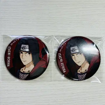 NARUTO 우치하 이타치 베이스 야드 캔뱃지 2점 세트