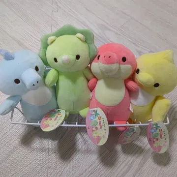 무섭지 않아 공룡 봉제 인형 세트 전 4종