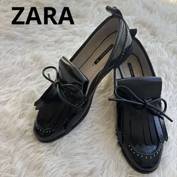 [ 새상품급 ] ZARA 자라 로퍼 펄 스터드 장식 23cm