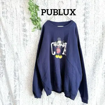 [ PUBLUX ] 바 미키 프린트 남성용 트레이닝복 속기모