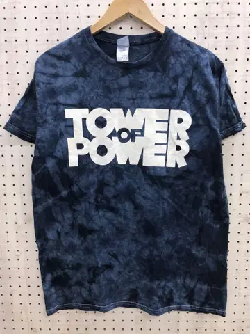 TOWER OF POWER 그래픽 타이다이 밴딩 T셔츠 구제 의류