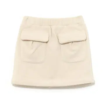 andmary Mary logo fleece skirt ivory