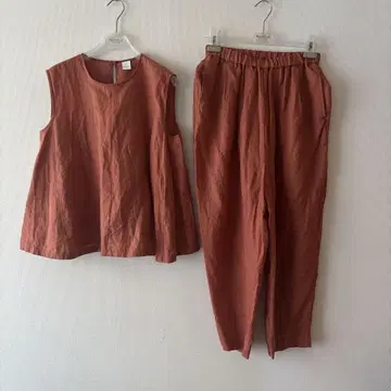 카구레 린넨 팬츠 셋업