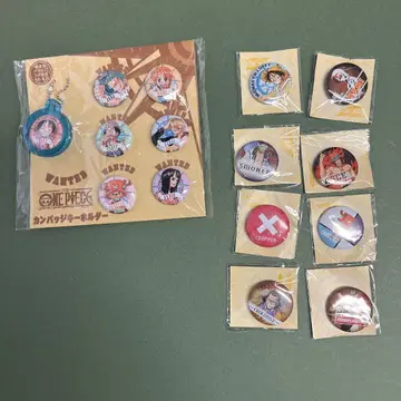 초기 원피스 캔 배지 키링 (점프 페스타) + 증정품 8개 + 1개