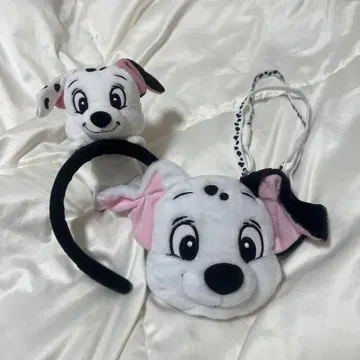 디즈니랜드 머리띠 미니백 101마리 강아지