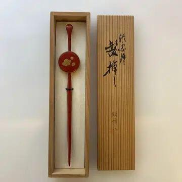 와지마누리 헤어콤 겐호 작 나무 상자형