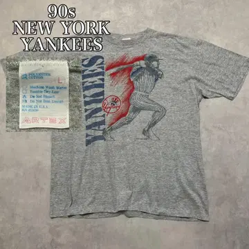90s YANKEES 티 ARTEX 바디 멜란지 그레이 DM1294