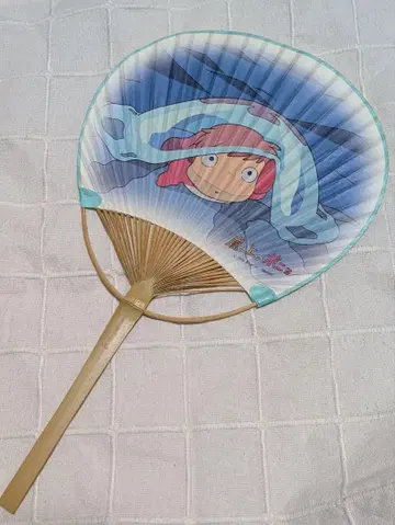 벼랑 위의 포뇨 대나무 부채