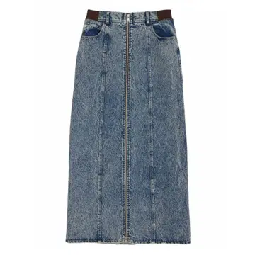 AMERI RIB MIX DENIM SKIRT 24inch