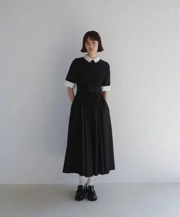 foufou 바이컬러 원피스 반팔